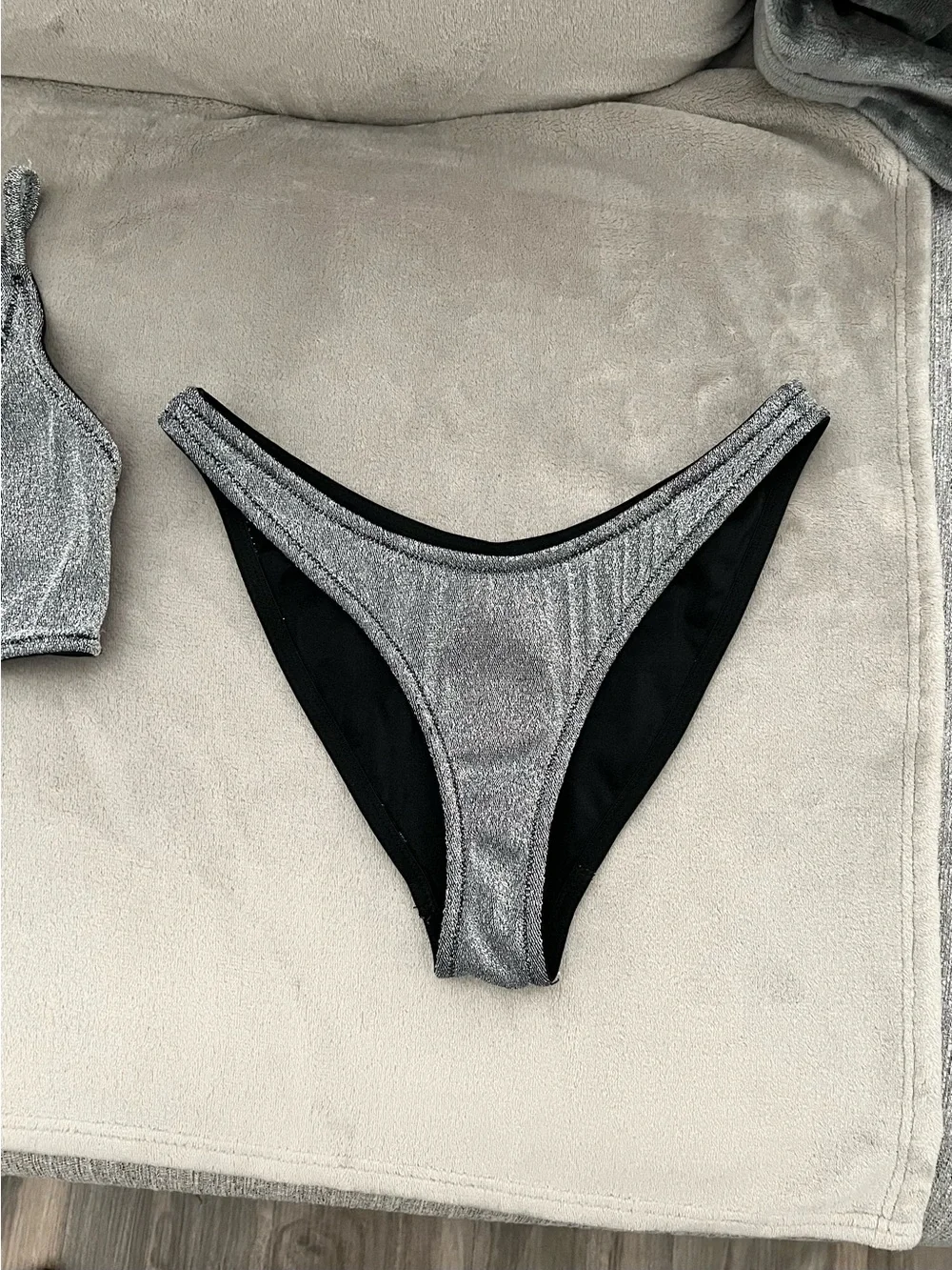 Triangl swimwear silver sparkle bikini set | S++